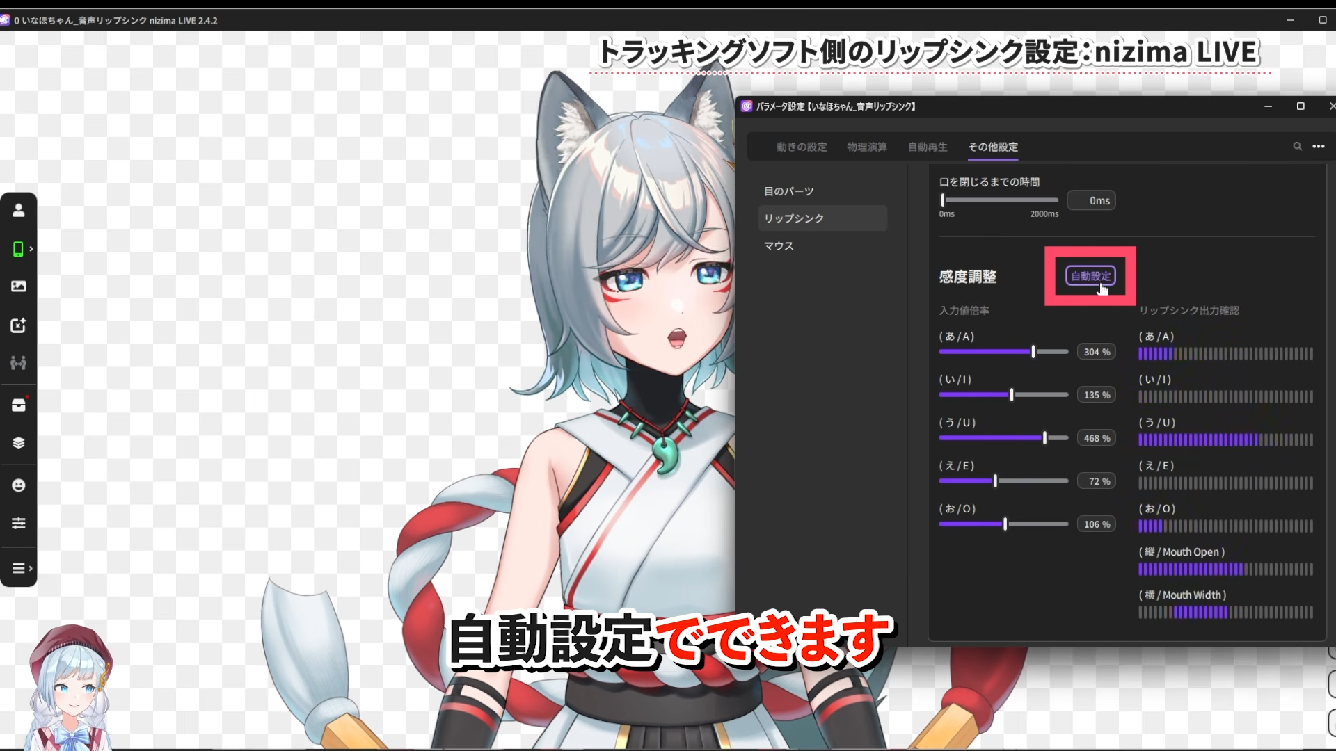Explanation of nizima LIVE settings